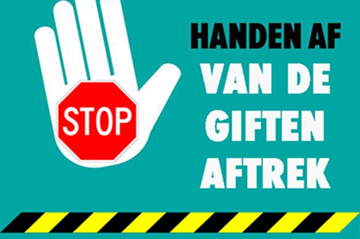 Handen af van de giftenaftrek